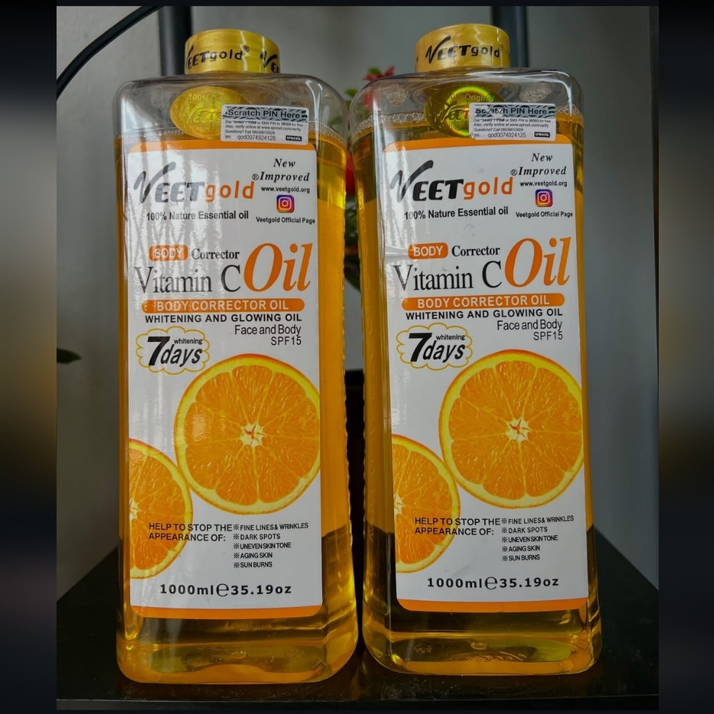 Veet gold vitamin C body corrector oil. 1000ml